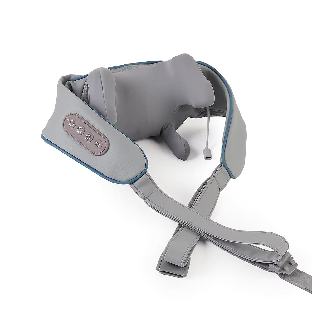 26W Wireless Trapezius Neck & Shoulder Massager with Heat – 2 Modes, 2 Intensities