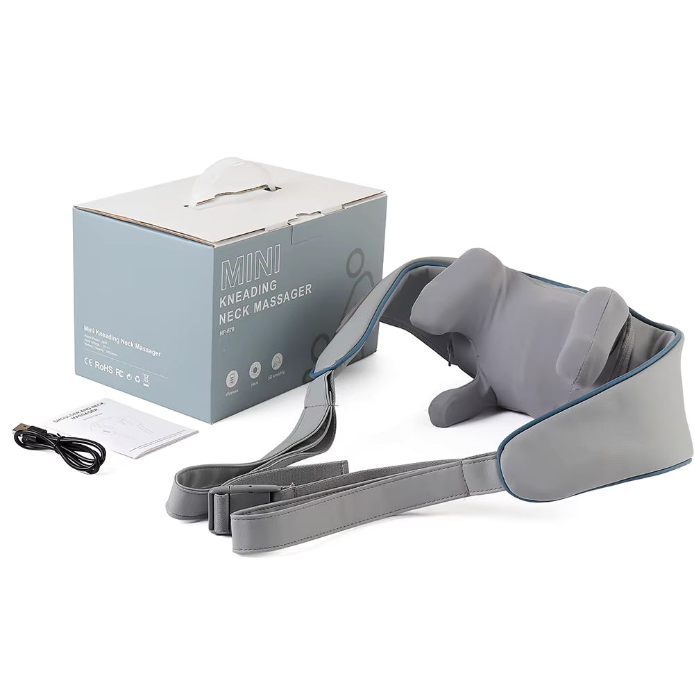 26W Wireless Trapezius Neck & Shoulder Massager with Heat – 2 Modes, 2 Intensities